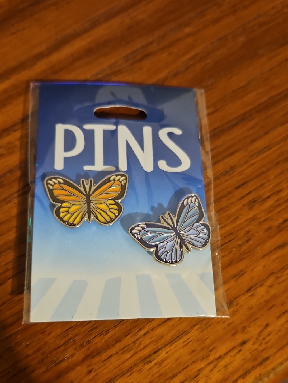 Bundle 5 Items For $25 - NWT Butterfly Enamel Pin Set - Yellow and Light Blue